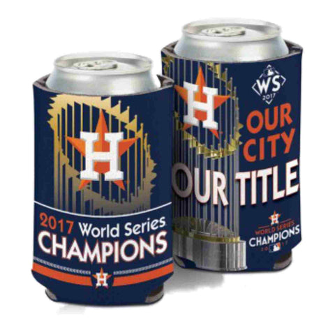 Shop Houston Astros 2017 World Series Champions "OUR CITY OUR TITLE" Can Cooler - Sporting Up