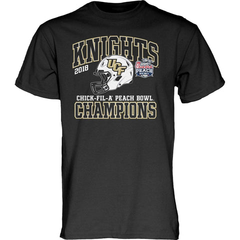 Shop Central Florida UCF Knights 2018 Chick-Fil-A Peach Bowl Champions Black T-Shirt - Sporting Up
