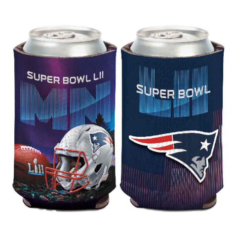 Shop New England Patriots 2018 Super Bowl 52 LII Minnesota Helmet Can Cooler - Sporting Up