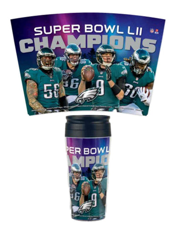 Shop Philadelphia Eagles 2018 Super Bowl LII Champions Players Travel Mug Tumbler - Sporting Up