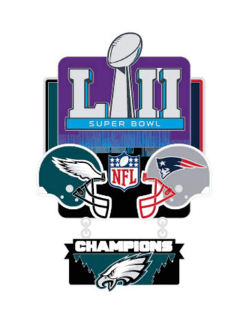 Shop Philadelphia Eagles 2018 Super Bowl LII Champions WinCraft Dangler Lapel Pin - Sporting Up