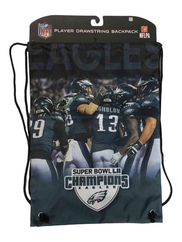 Shop Philadelphia Eagles 2018 Super Bowl LII Champions FC Players Drawstring Backpack - Sporting Up
