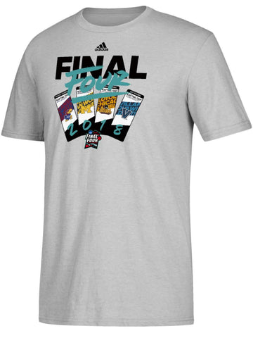 2018 NCAA Final Four March Madness Basketball Ticket Logo Gray Adidas T-Shirt - Sporting Up