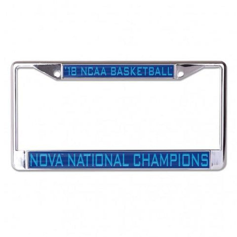 Shop Villanova Wildcats 2018 NCAA Basketball Champions Inlaid License Plate Frame - Sporting Up