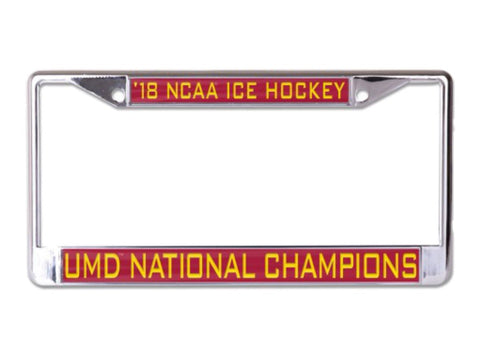 Shop Minnesota Duluth Bulldogs 2018 Frozen Four Champions Inlaid License Plate Frame - Sporting Up