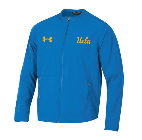 UCLA Bruins Under Armour Light Blue Full Zip Storm Loose Sideline Warmup Jacket - Sporting Up