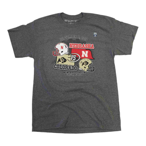 Shop Nebraska Cornhuskers vs Colorado Buffaloes 2018 Soft T-Shirt - Sporting Up