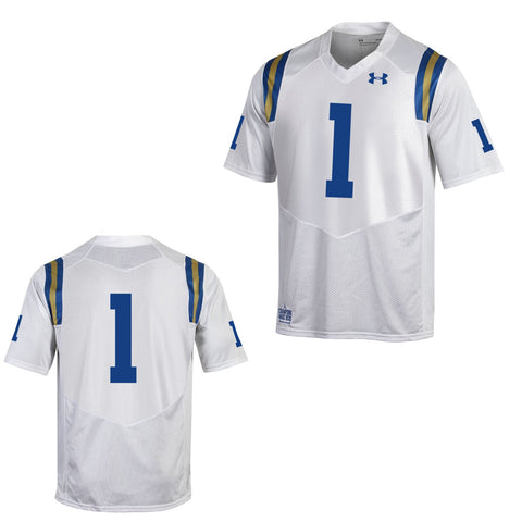 Shop UCLA Bruins Under Armour White #1 Sideline Replica Football Jersey - Sporting Up