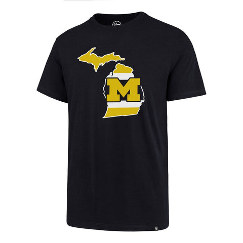 Shop Michigan Wolverines 47 Brand Fall Navy Regional Super Rival T-Shirt - Sporting Up