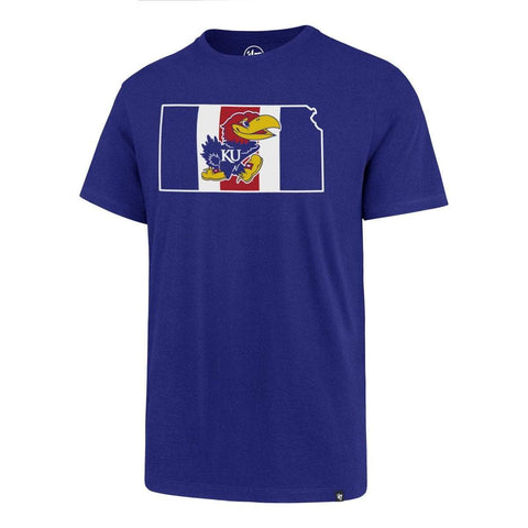 Shop Kansas Jayhawks 47 Brand Royal Blue Regional Super Rival T-Shirt - Sporting Up