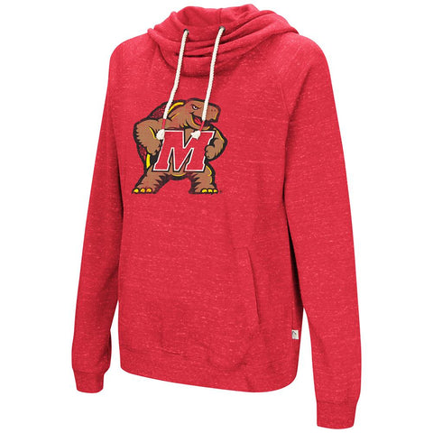 Shop Maryland Terrapins Colosseum WOMEN'S Red Ultra Soft Hoodie Sweatshirt - Sporting Up