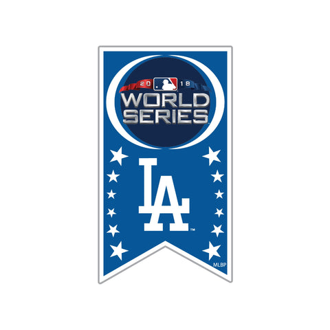 Shop Los Angeles Dodgers 2018 MLB World Series Banner Metal Lapel Pin - Sporting Up