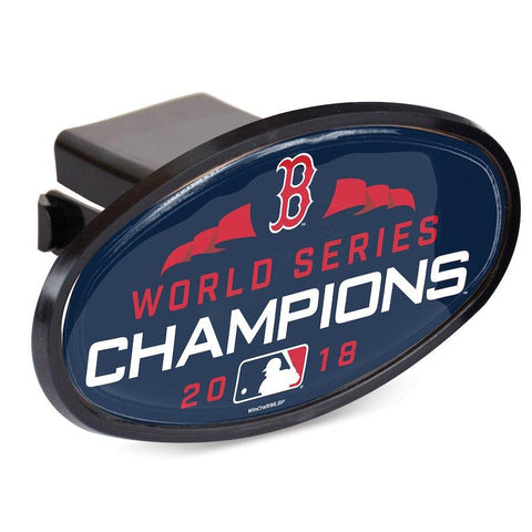 Shop Boston Red Sox 2018 MLB World Series Champions WinCraft Oval Hitch Cover - Sporting Up