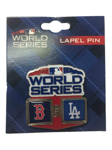 Shop Boston Red Sox Los Angeles Dodgers 2018 World Series Fall Classic Dueling Pin - Sporting Up