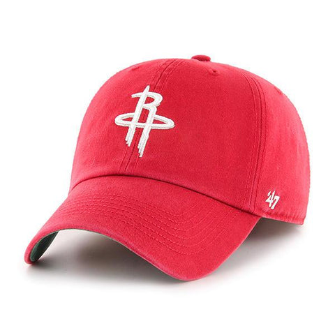 Shop Houston Rockets '47 Red Clean Up Adjustable Strapback Slouch Relax Fit Hat Cap - Sporting Up