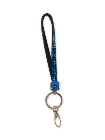 St. Louis Blues NHL WinCraft Team Colors Crystal Bling Key Strap Keychain - Sporting Up