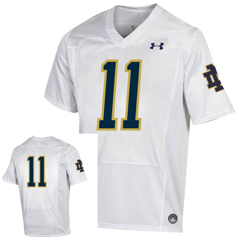 Shop Notre Dame Fighting Irish UA #11 ArmourGrid 2.0 Replica Football Jersey - Sporting Up