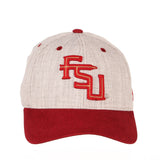 Florida State Seminoles Zephyr "Oxford" Structured Stretch Fit Fitted Hat Cap - Sporting Up