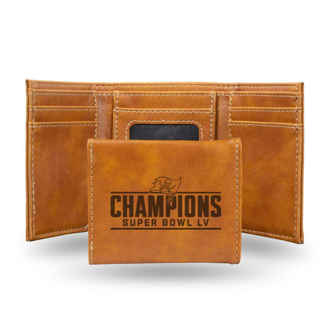 Tampa Bay Buccaneers 2020-2021 Super Bowl LV Champions Laser Engraved Trifold - Sporting Up