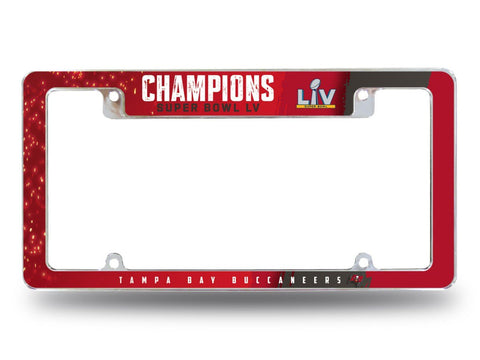 Shop Tampa Bay Buccaneers 2020-2021 Super Bowl LV Champions Red Chrome License Frame - Sporting Up