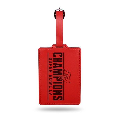 Shop Tampa Bay Buccaneers 2020-2021 Super Bowl LV Champs Laser Engraved Luggage Tag - Sporting Up