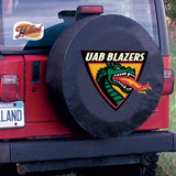 UAB Blazers HBS Black Vinyl Fitted Spare Car Tire Cover - Sporting Up