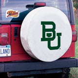 Baylor Bears HBS White Vinyl Fitted Spare Car Tire Cover - Sporting Up