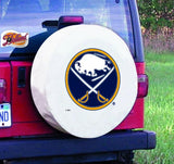 Buffalo Sabres HBS White Vinyl Fitted Spare Car Tire Cover - Sporting Up