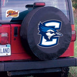 Creighton Bluejays HBS Black Vinyl Fitted Spare Car Tire Cover - Sporting Up