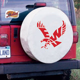 Eastern Washington Eagles HBS White Vinyl Fitted Car Tire Cover - Sporting Up