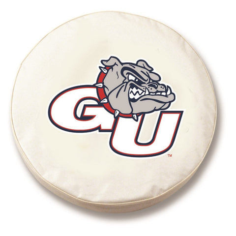 Gonzaga Bulldogs HBS White Vinyl Fitted Spare Car Tire Cover - Sporting Up