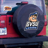 Grand Valley State Lakers HBS Black Vinyl Fitted Car Tire Cover - Sporting Up