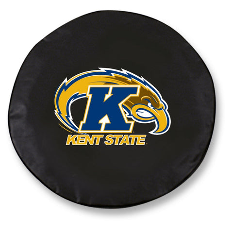 Kent State Golden Flashes HBS Black Vinyl Fitted Car Tire Cover - Sporting Up