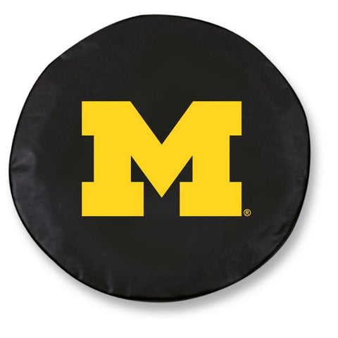 Michigan Wolverines HBS Black Vinyl Fitted Spare Car Tire Cover - Sporting Up