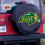 North Dakota State Bison HBS Black Vinyl Fitted Car Tire Cover - Sporting Up