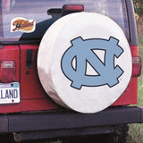 North Carolina Tar Heels HBS White Vinyl Fitted Car Tire Cover - Sporting Up