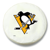Pittsburgh Penguins HBS White Vinyl Fitted Spare Car Tire Cover - Sporting Up