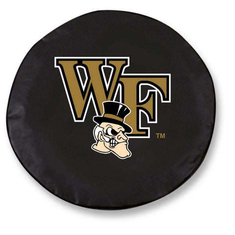Wake Forest Demon Deacons HBS Black Vinyl Fitted Car Tire Cover - Sporting Up