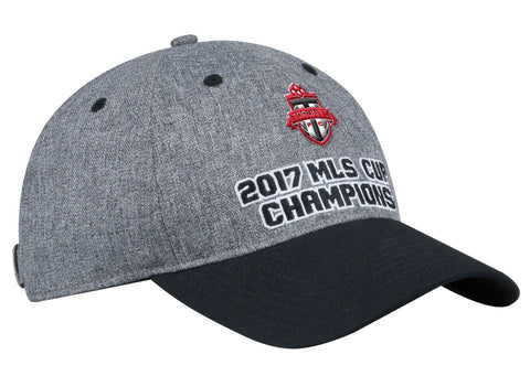 Toronto FC 2017 MLS Cup Champions Adidas Relax Gray Black Snapback Hat Cap - Sporting Up
