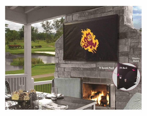 Arizona State Sun Devils HBS Breathable Water Resistant Vinyl TV Cover - Sporting Up