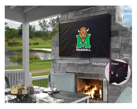 Shop Marshall Thundering Herd Breathable Water Resistant Vinyl TV Cover - Sporting Up