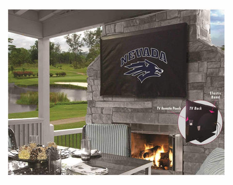 Shop Nevada Wolfpack HBS Black Breathable Water Resistant Vinyl TV Cover - Sporting Up