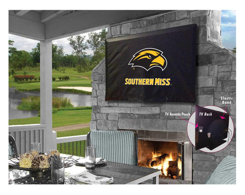 Southern Miss Golden Eagles Breathable Water Resistant Vinyl TV Cover - Sporting Up