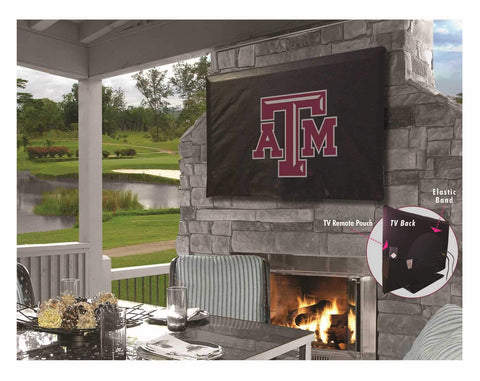Shop Texas A&M Aggies HBS Black Breathable Water Resistant Vinyl TV Cover - Sporting Up