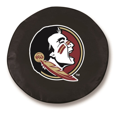 Shop Florida State Seminoles HBS Head Black Fitted Car Tire Cover - Sporting Up