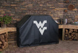West virginia mountaineers hbs cubierta negra para parrilla de barbacoa de vinilo resistente para exteriores - sporting up