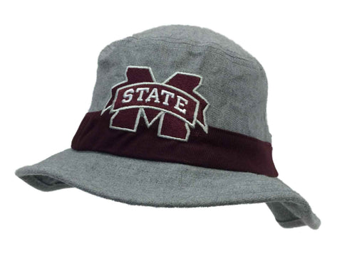 Mississippi State Bulldogs Adidas Gray & Marooon Bucket Hat Cap (S/M) - Sporting Up