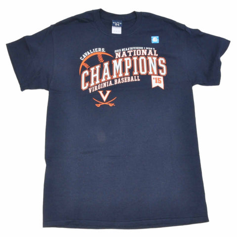 Virginia cavaliers 2015 cws college world series national champions bleu 84 t-shirt - sporting up