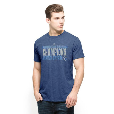 Shop Kansas City Royals 47 Brand 2015 AL Central Division Champs Postseason T-Shirt - Sporting Up