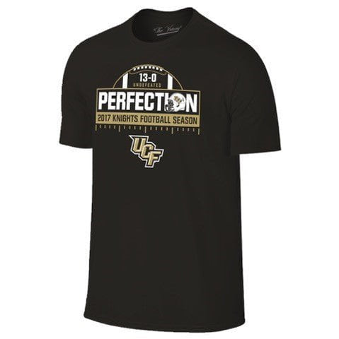 Shop Central Florida Knights UCF 2017 Football Perfect Season Black T-Shirt - Sporting Up